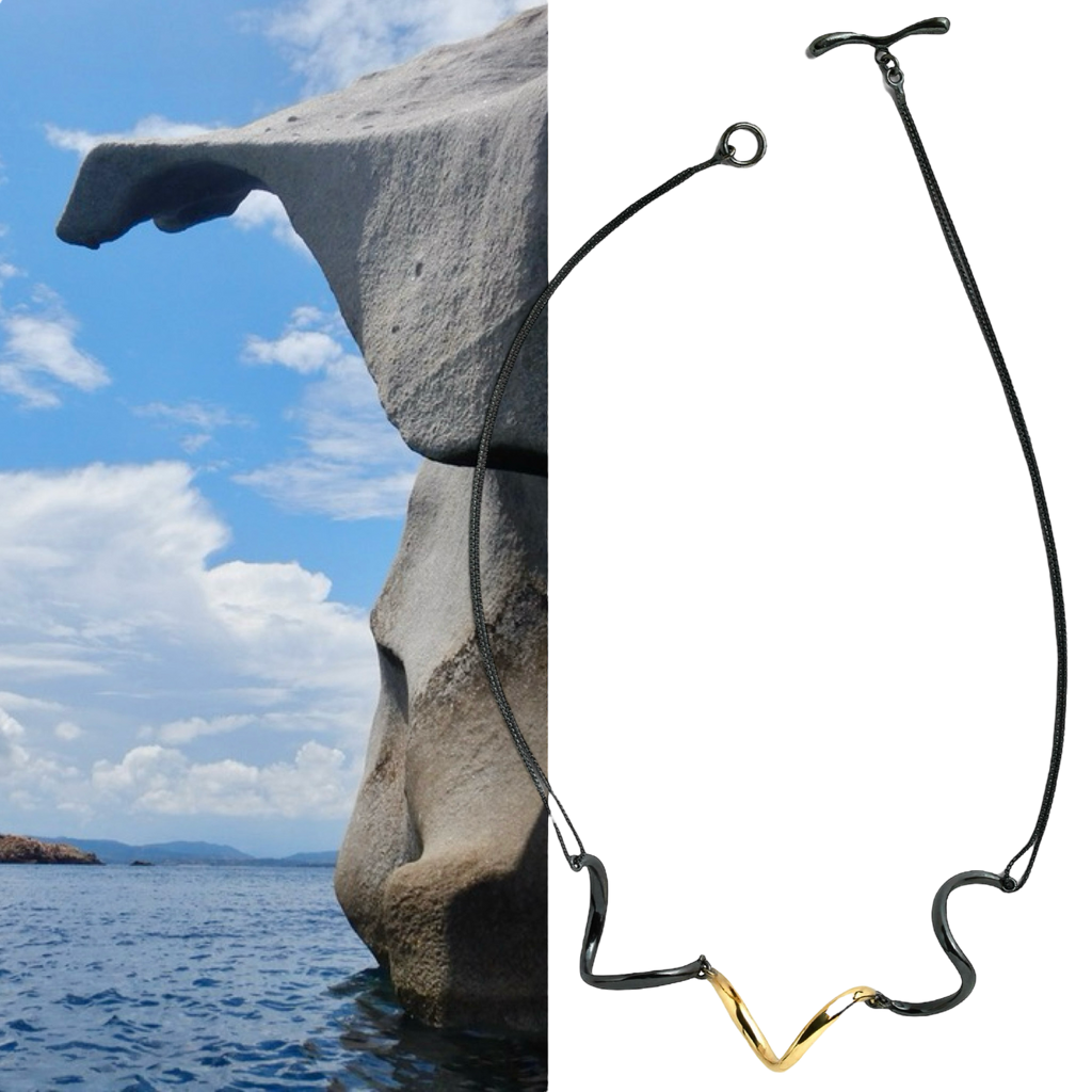 Insideout Sculptural Fine Jewelry Collection by international artist, Emanuela Duca - 18k gold, sterling silver, diamonds, and precious gems.