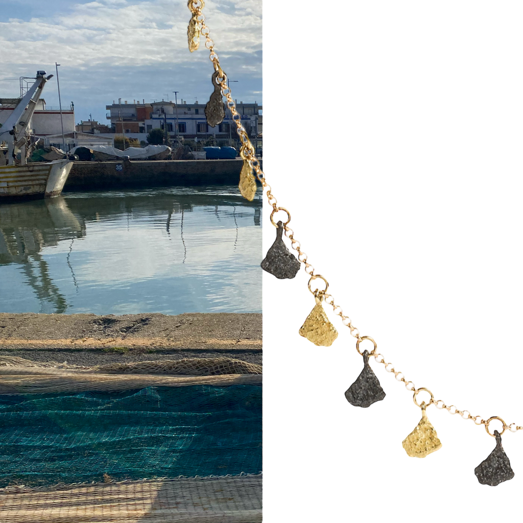 Svelare Sculptural Fine Jewelry Collection by international artist, Emanuela Duca - 18k gold, sterling silver, diamonds, and precious gems.