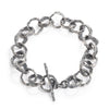Raw You Links Bracelet by Emanuela Duca - Crafted from highly textured blackened sterling silver links, this piece exudes uniqueness and raw elegance. With its modern edge, it's the perfect accessory for everyday life.