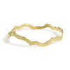 Sunshine Wavy 18k Gold Bangle by Emanuela Duca. Sculptural Fine Jewelry Handcrafted in 18k, Sterling Silver, Bronze, diamonds, and precious gems - Made in Rome & New York