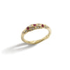 Sunshine Diamond & Rubies Ring by Emanuela Duca. Sculptural Fine Jewelry Handcrafted in 18k, Sterling Silver, Bronze, diamonds, and precious gems - Made in Rome & New York