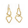 Sunshine Fee-Form 18k Gold Organic Hoop Earrings by Emanuela Duca. Sculptural Fine Jewelry Handcrafted in 18k, Sterling Silver, Bronze, diamonds, and precious gems - Made in Rome & New York