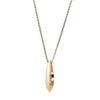 I AM LOVED Bronze Small Pendant Necklace by Emanuela Duca. Sculptural Fine Jewelry Handcrafted in 18k, Sterling Silver, Bronze, diamonds, and precious gems - Made in Rome & New York