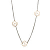 I AM LOVED Bronze Flames & Blackened Silver Chain Necklace by Emanuela Duca. Sculptural Fine Jewelry Handcrafted in 18k, Sterling Silver, Bronze, diamonds, and precious gems - Made in Rome & New York