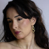 Sunshine Fee-Form 18k Gold Organic Hoop Earrings by Emanuela Duca. Sculptural Fine Jewelry Handcrafted in 18k, Sterling Silver, Bronze, diamonds, and precious gems - Made in Rome & New York