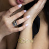 Sunshine Black & Gold Diamond Ring by Emanuela Duca. Sculptural Fine Jewelry Handcrafted in 18k, Sterling Silver, Bronze, diamonds, and precious gems - Made in Rome & New York